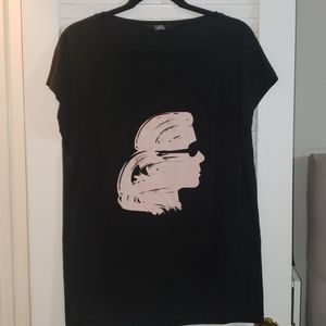 Karl Lagerfeld silhouette tee